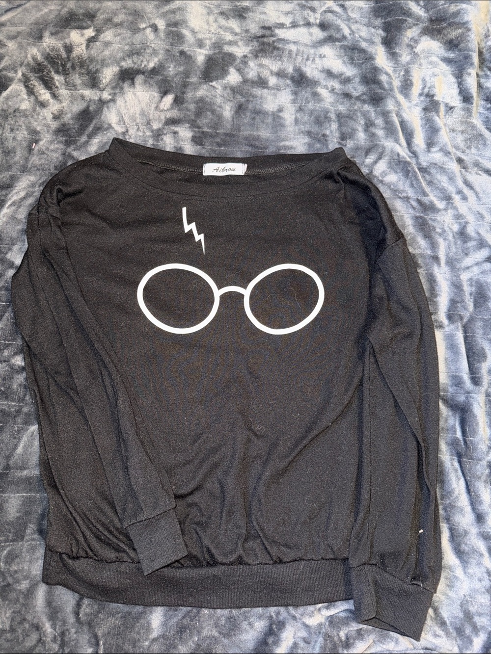 Black Harry Potter off the shoulder Sweatshirt